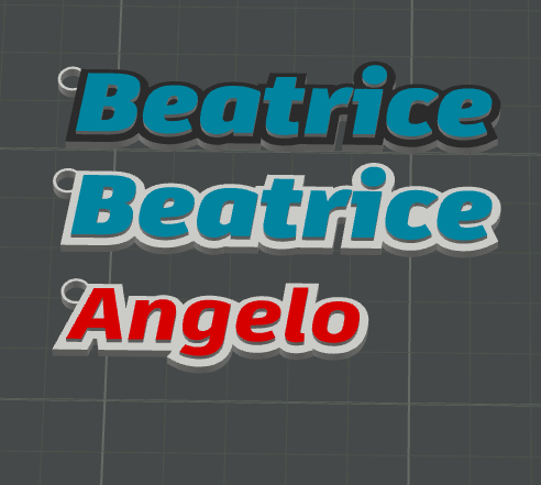 Portachiavi con Nome - Personalizzato